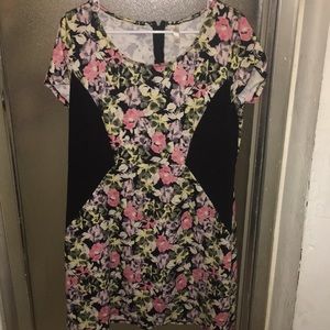 Floral body con dress